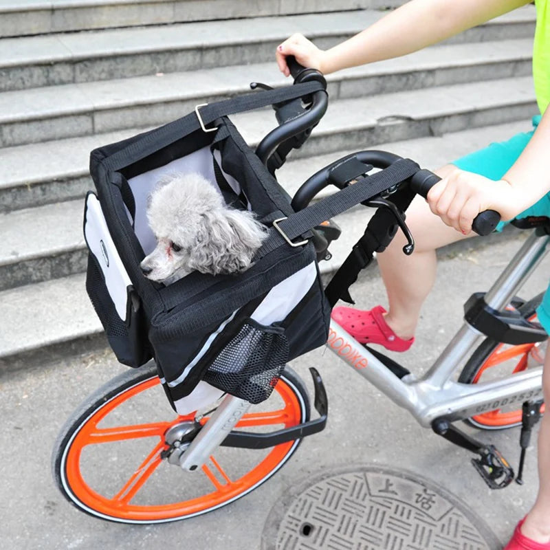 Luxury Durable Pet Bicycle Basket