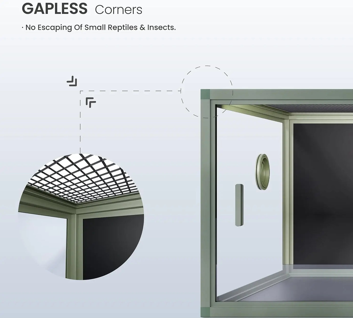 Front Opening Reptile Tank