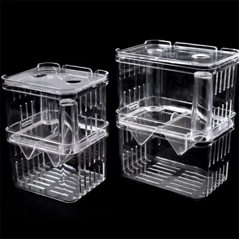 Double-Deck Clear Fish Breeding Isolation Box