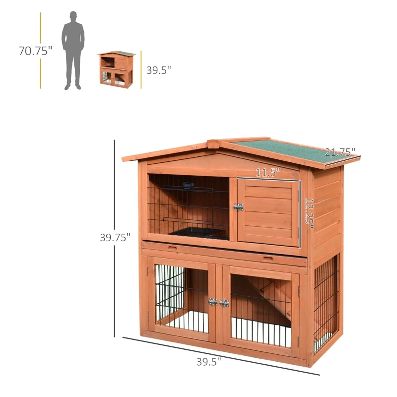 2 Tier Rabbit Hutch