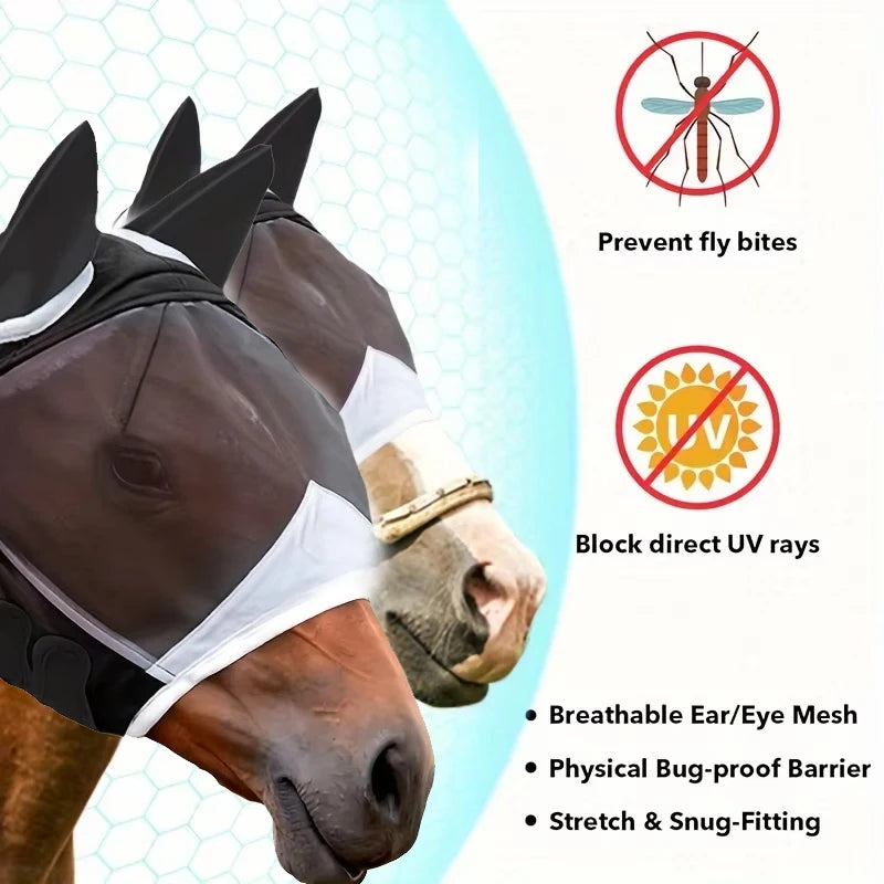 Mesh Horse Fly Mask,