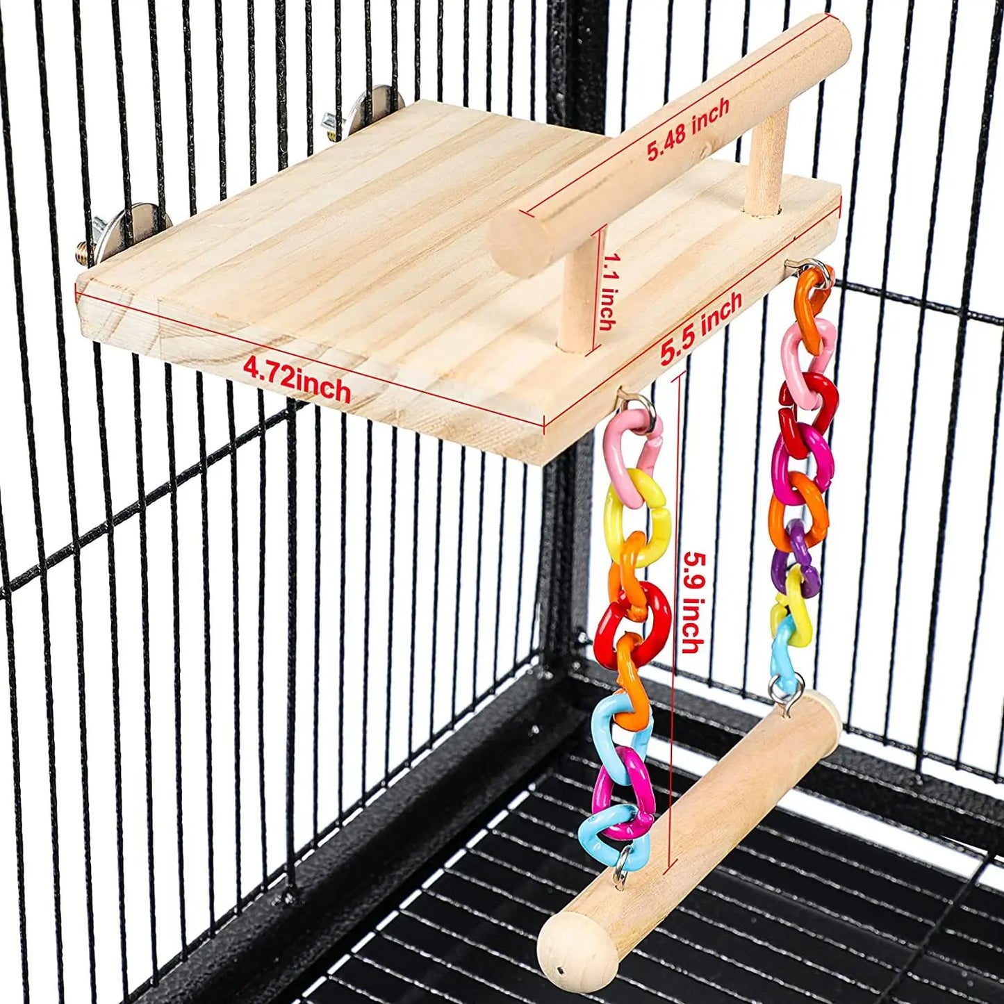 Parrot Toy Bird Cage Decoration