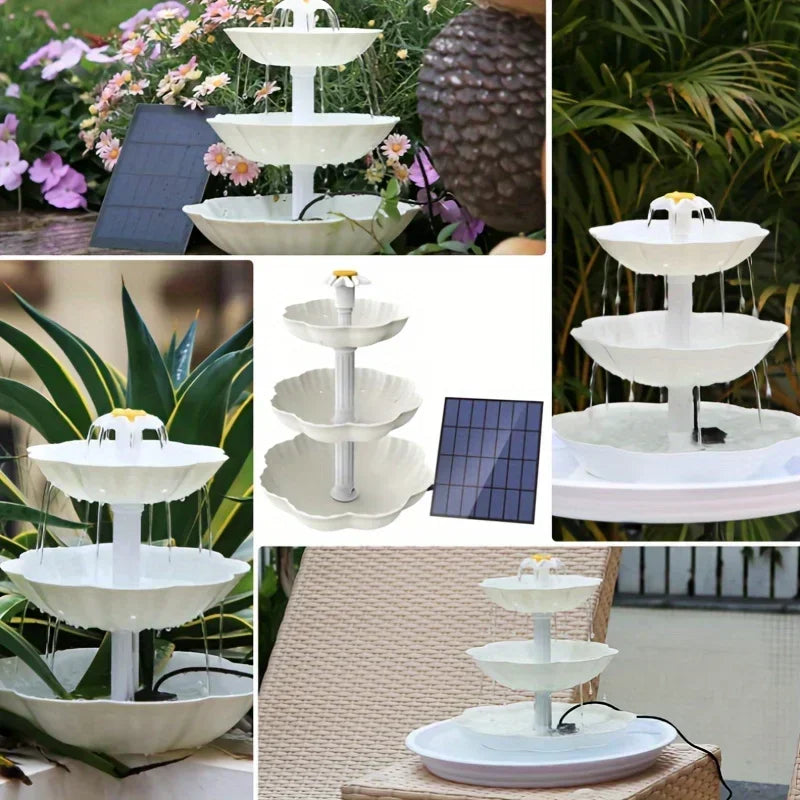 Solar Bird Bath Water Fountain