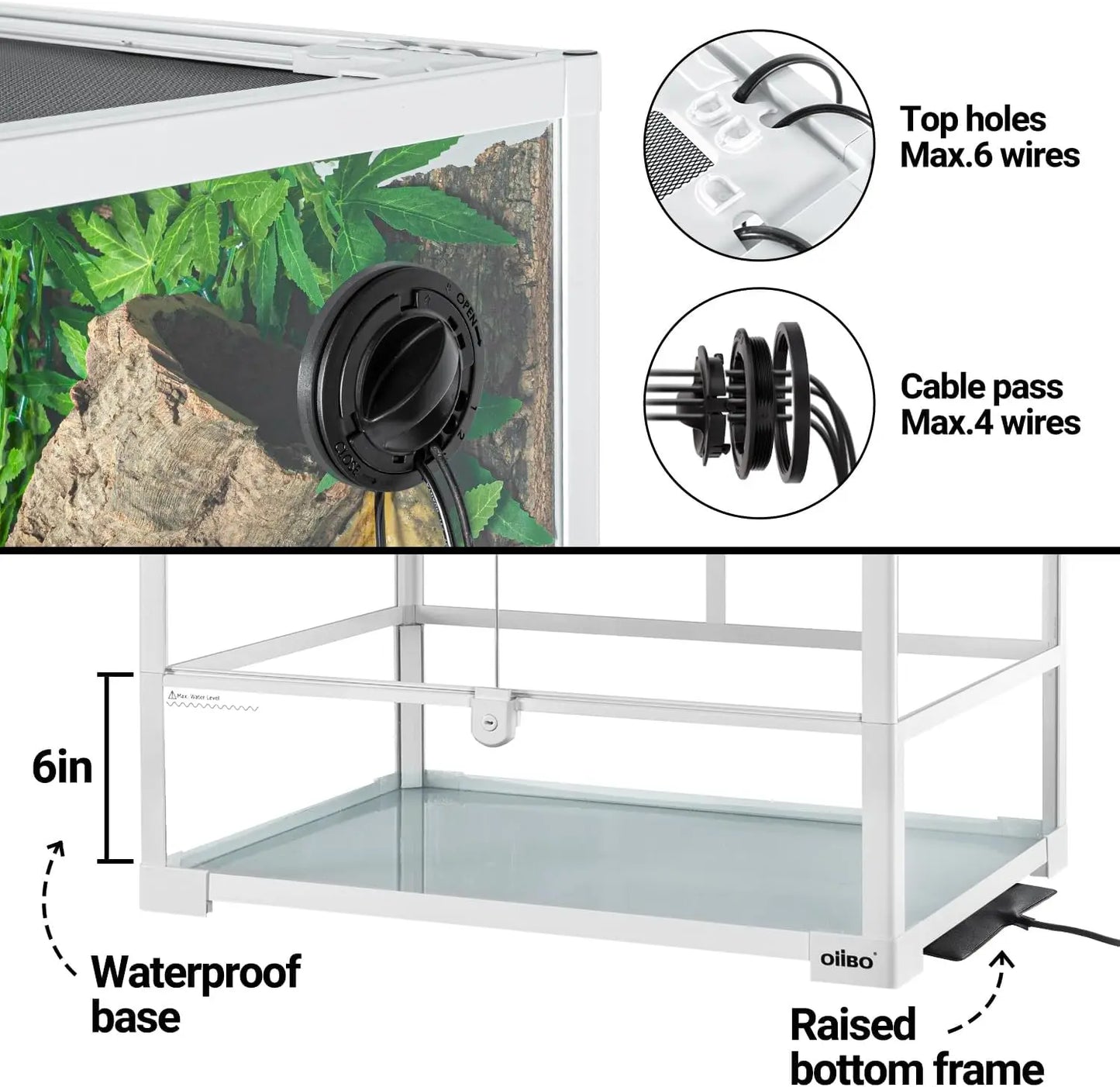 Vertical Reptile Tank 24" x 18" x 36"