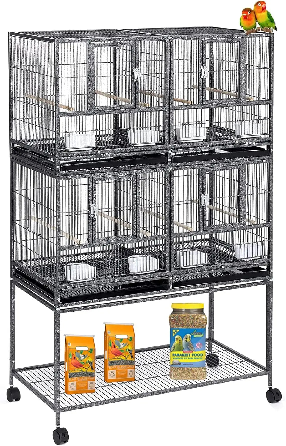 Bird Flight Double Rolling Cage