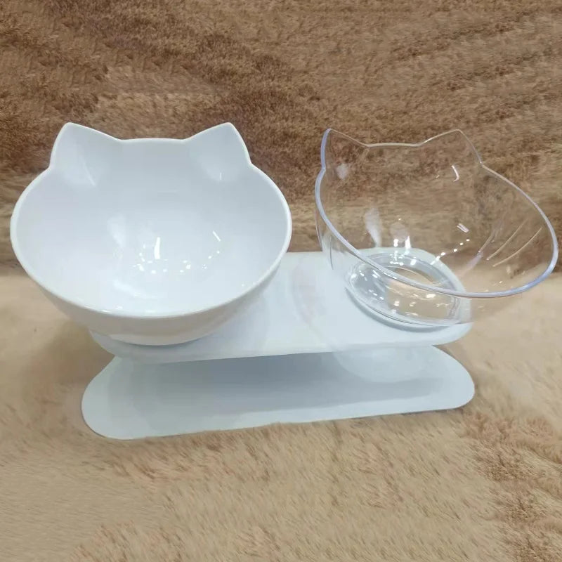 Double Pet Bowls With Raised Stand