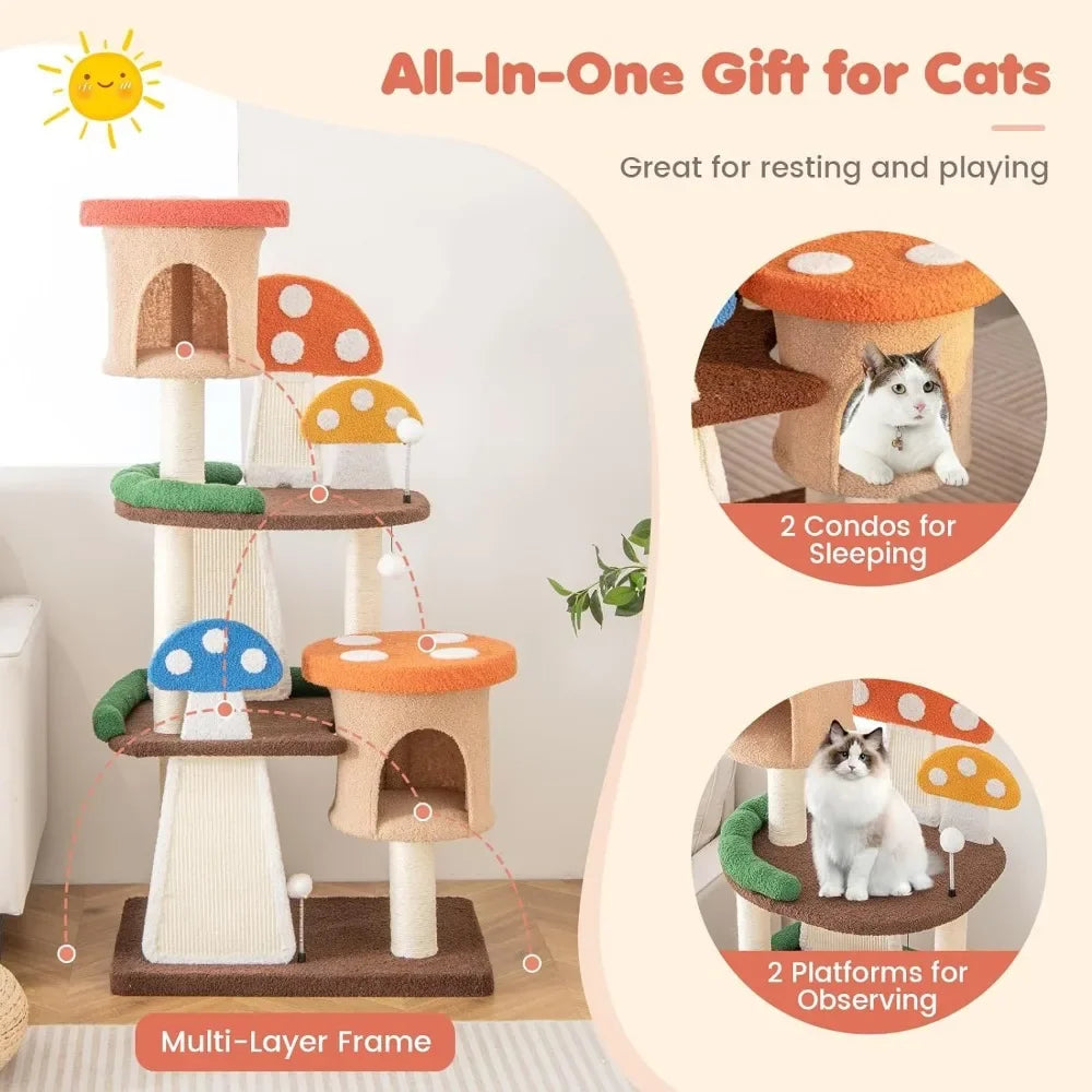 Mushroom Cat Tree