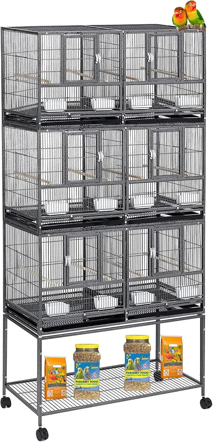 Bird Flight Double Rolling Cage