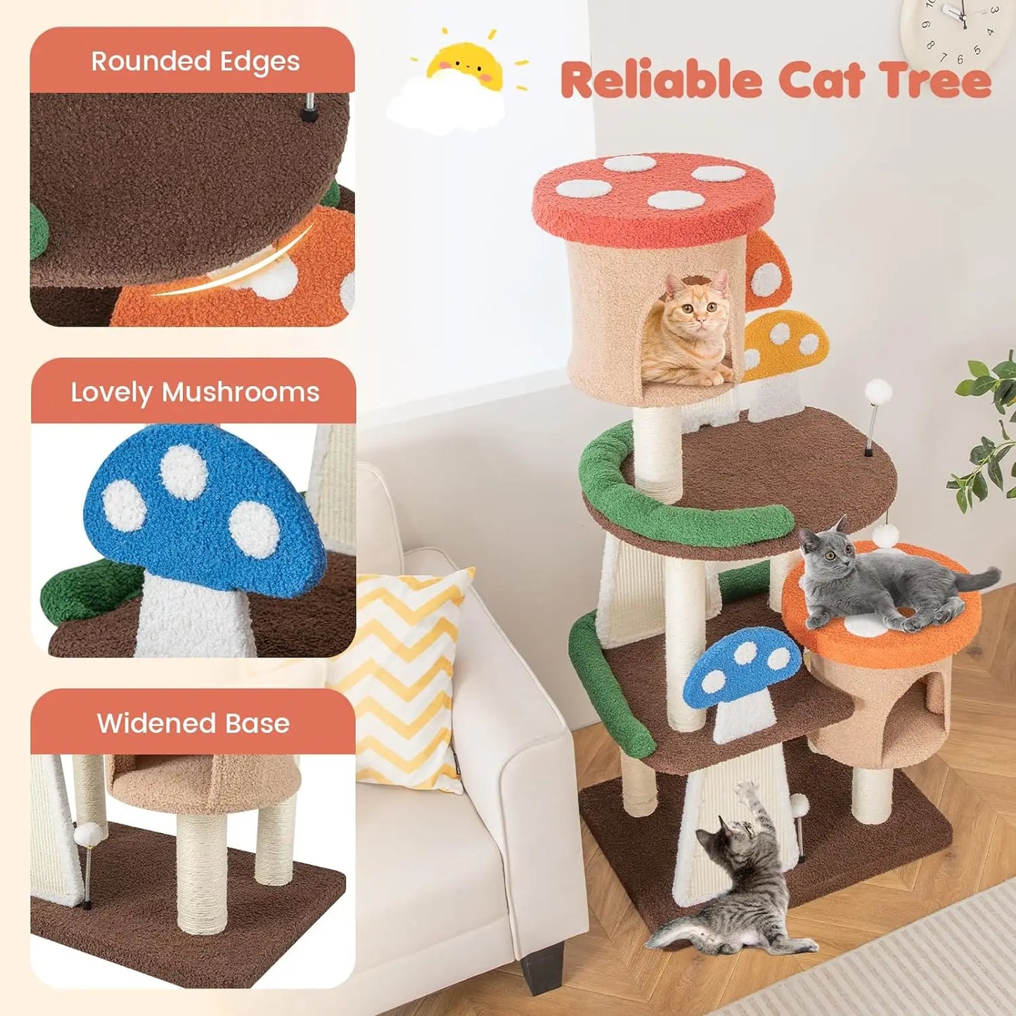 Mushroom Cat Tree