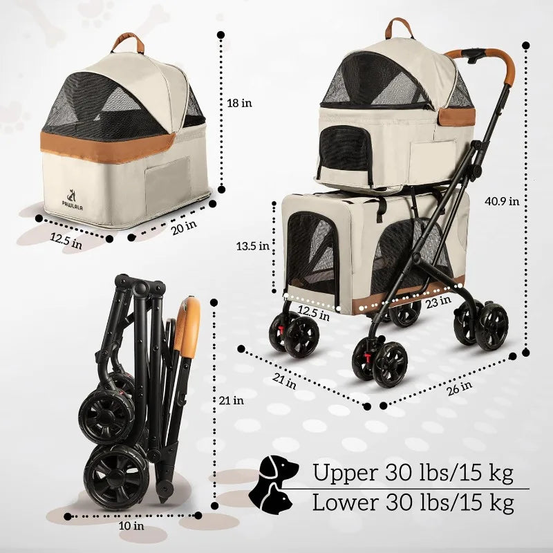 Double Pet Stroller