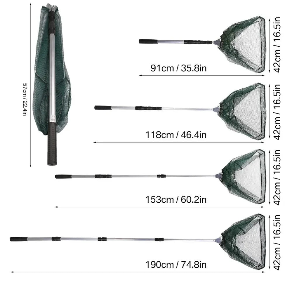 Telescopic Folding Fishing Landing Net