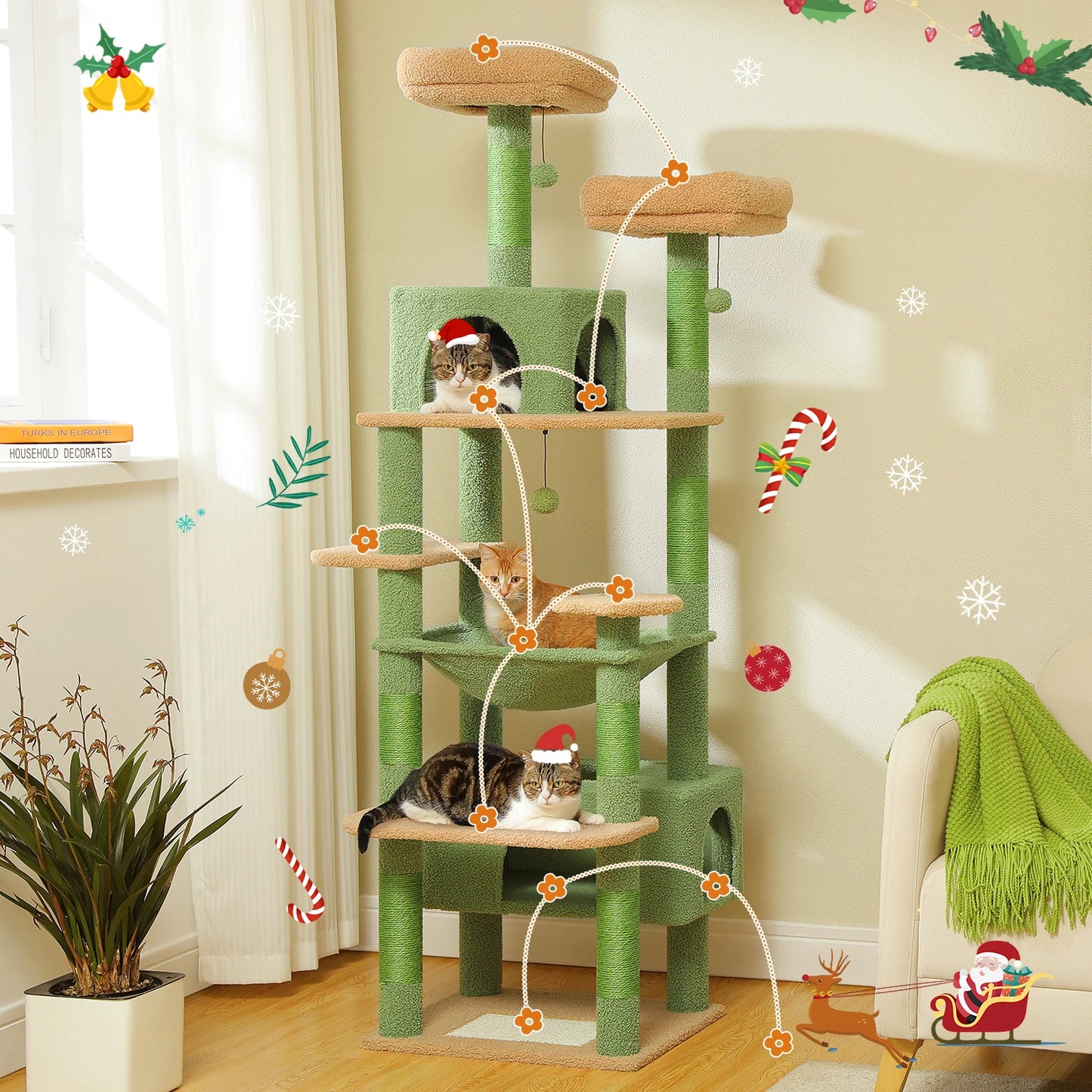 Tree Tower for Indoor Cats