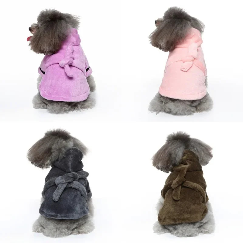 Pet Dog Bathrobe