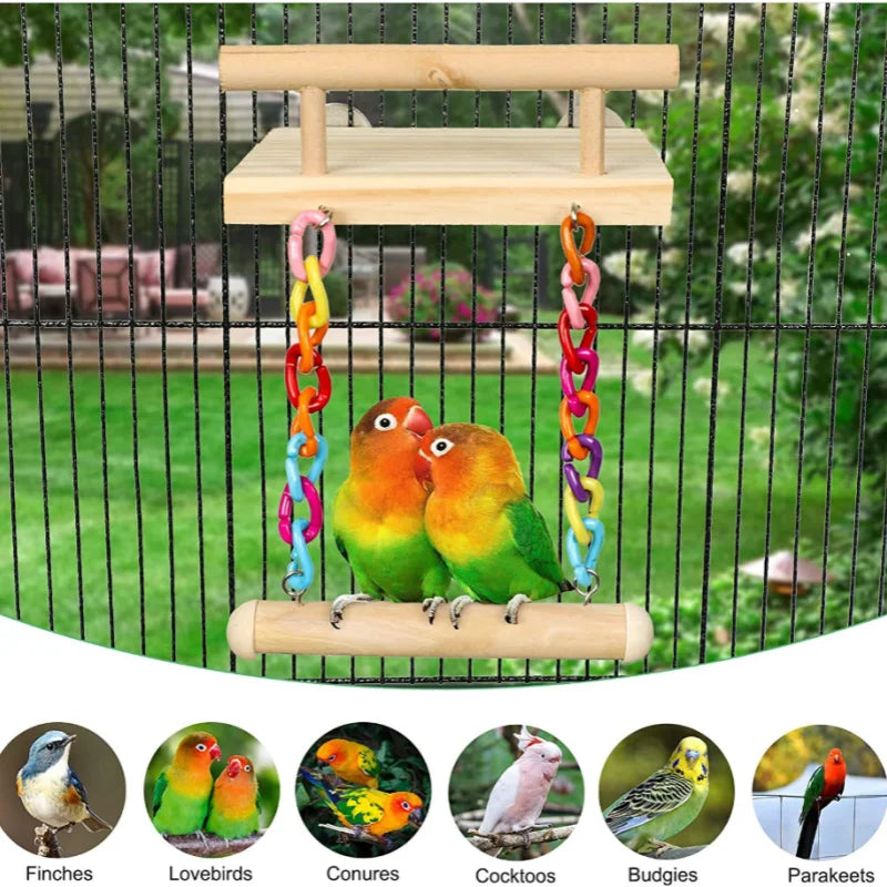 Parrot Toy Bird Cage Decoration