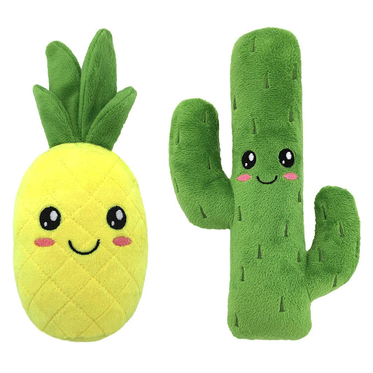 Stuffed Fruit Cactus Pet Toys