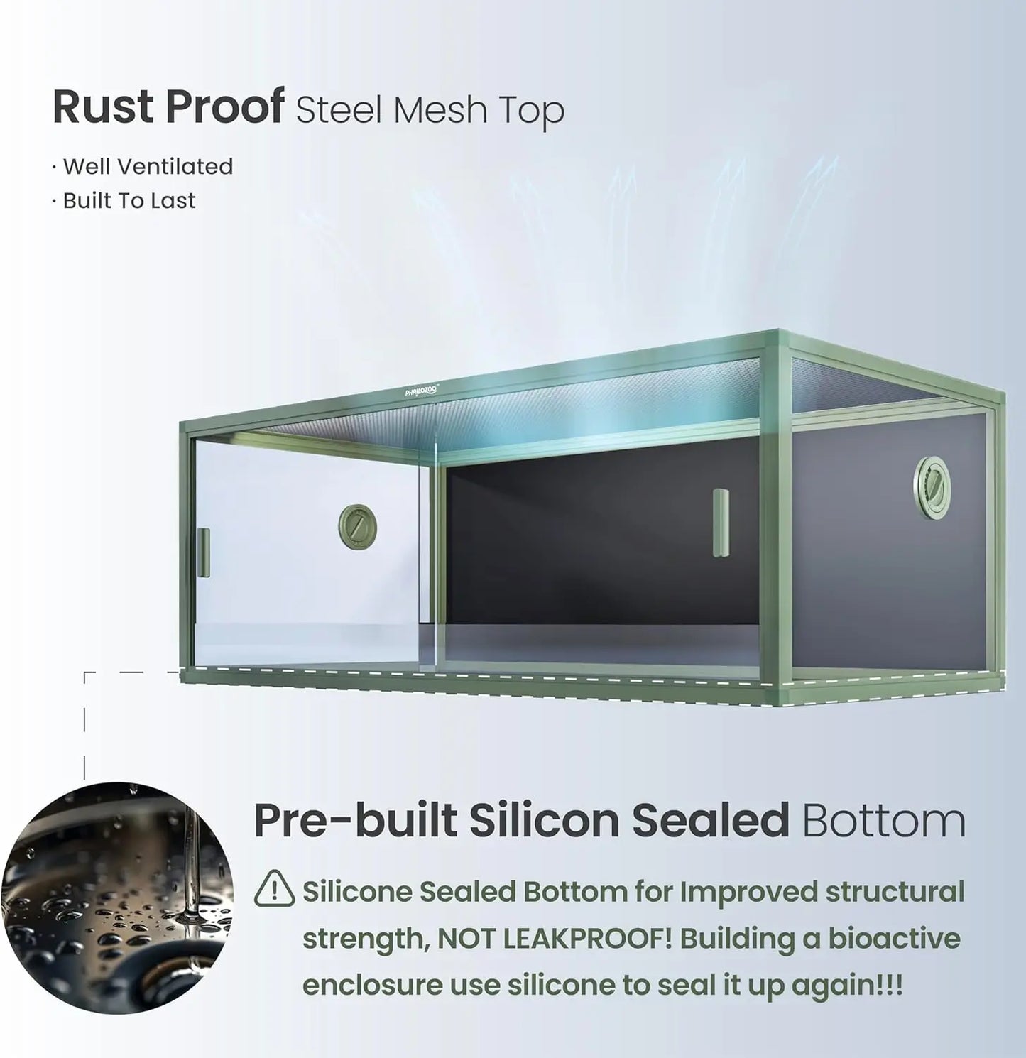 Front Opening Reptile Tank