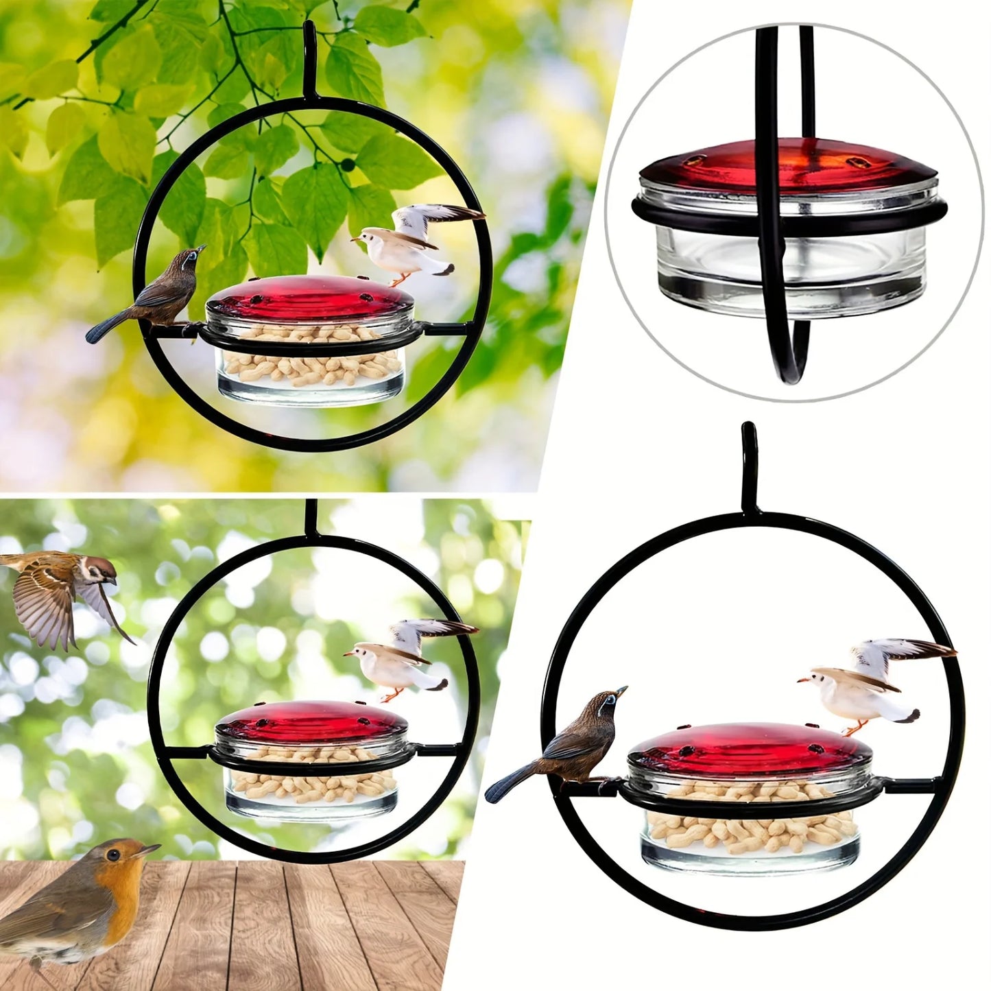 Hanging Hummingbird Feeder,