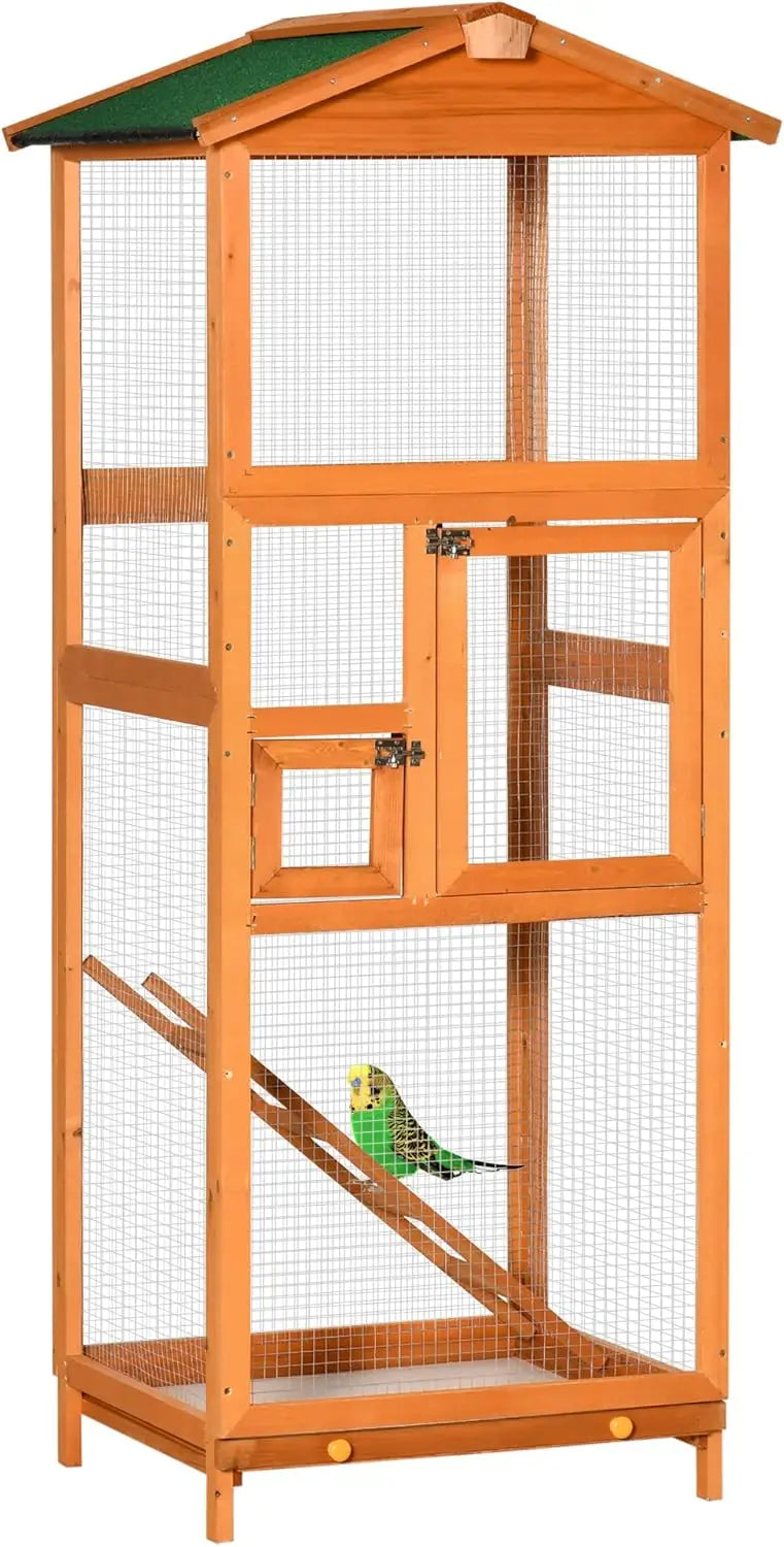 65" Wooden Bird Cage