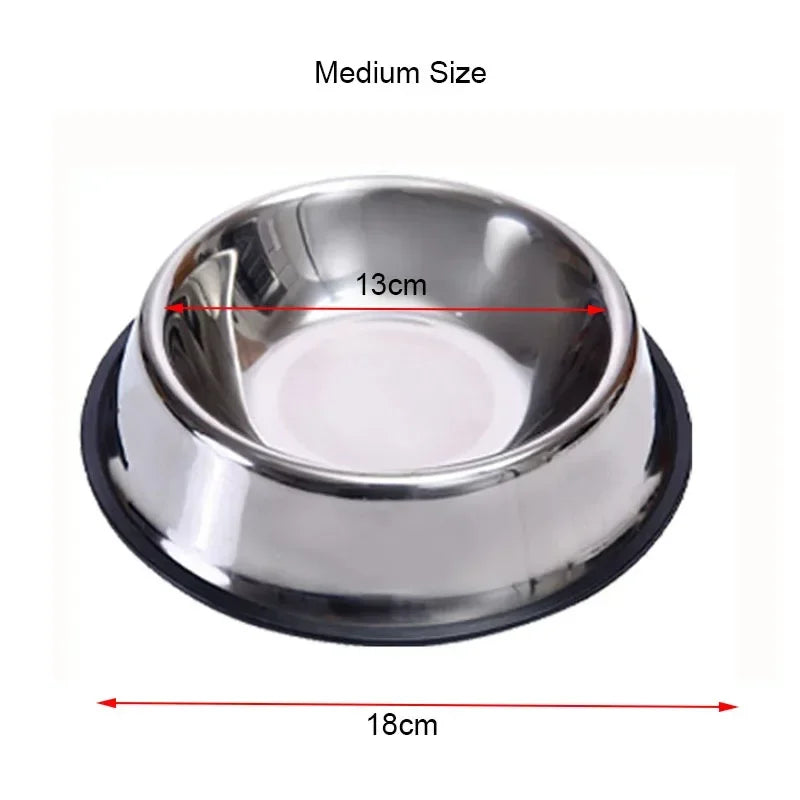 Steel Pet Dog Bowl