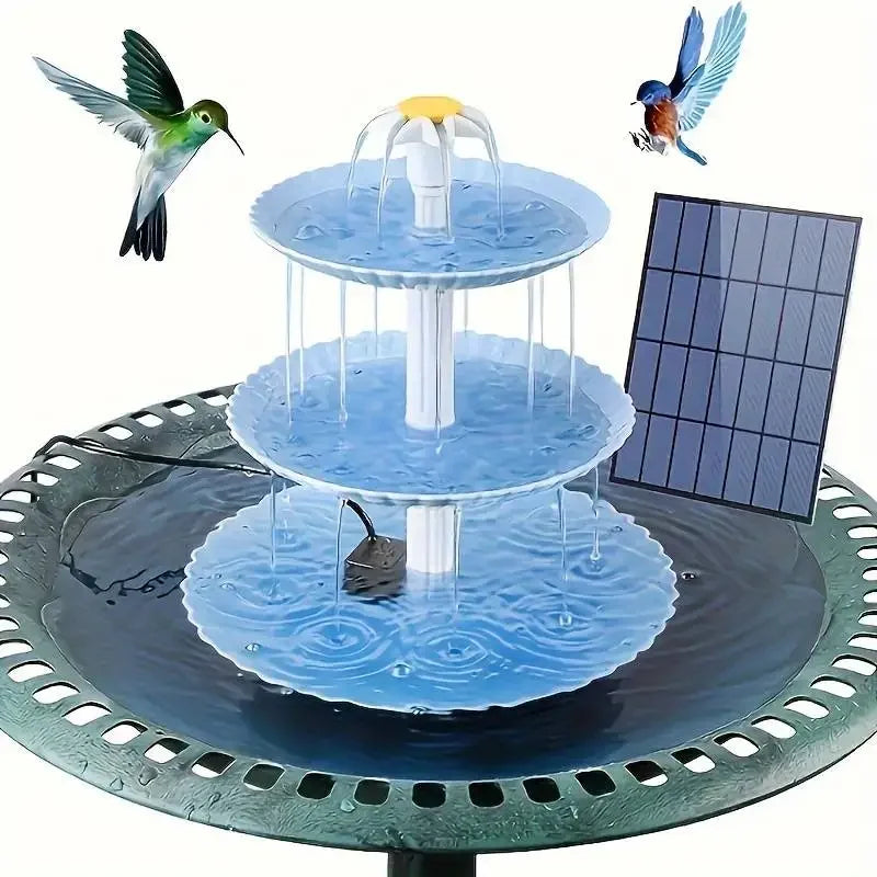 Solar Bird Bath Water Fountain