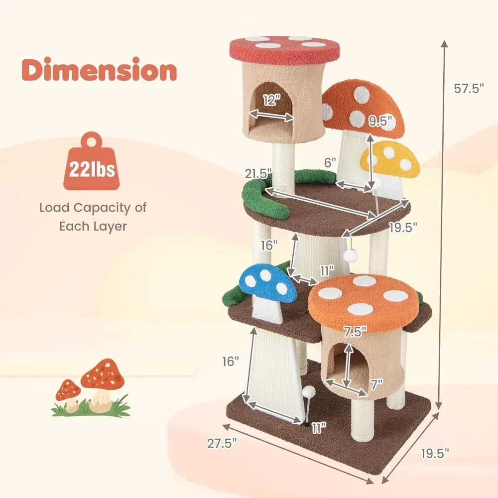 Mushroom Cat Tree