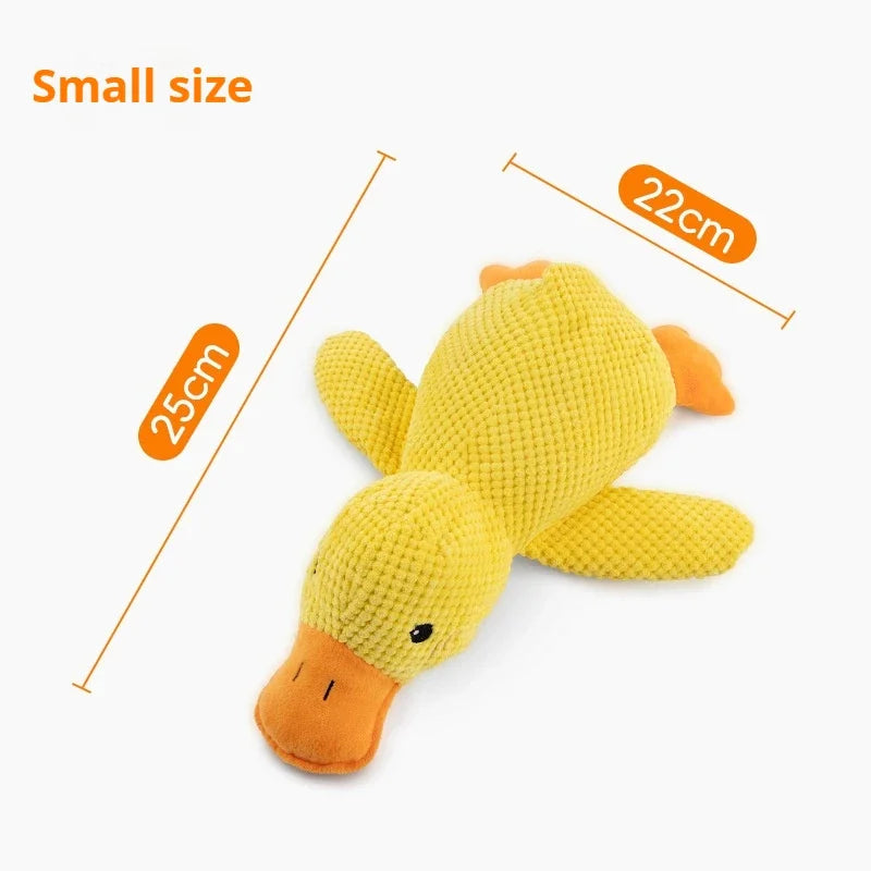 Dog toy plush companion sleeping duck