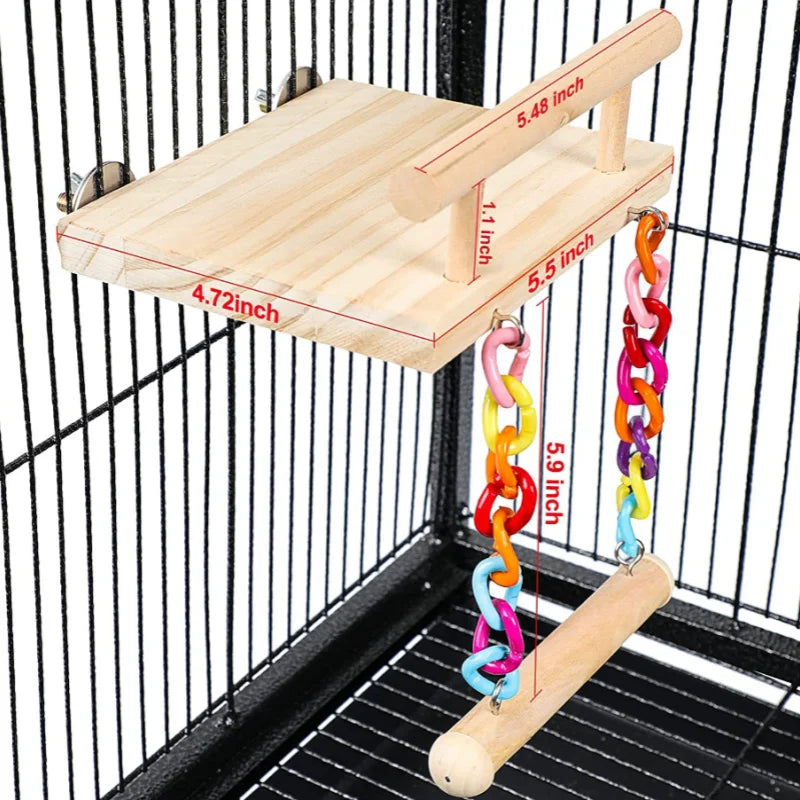 Parrot Toy Bird Cage Decoration