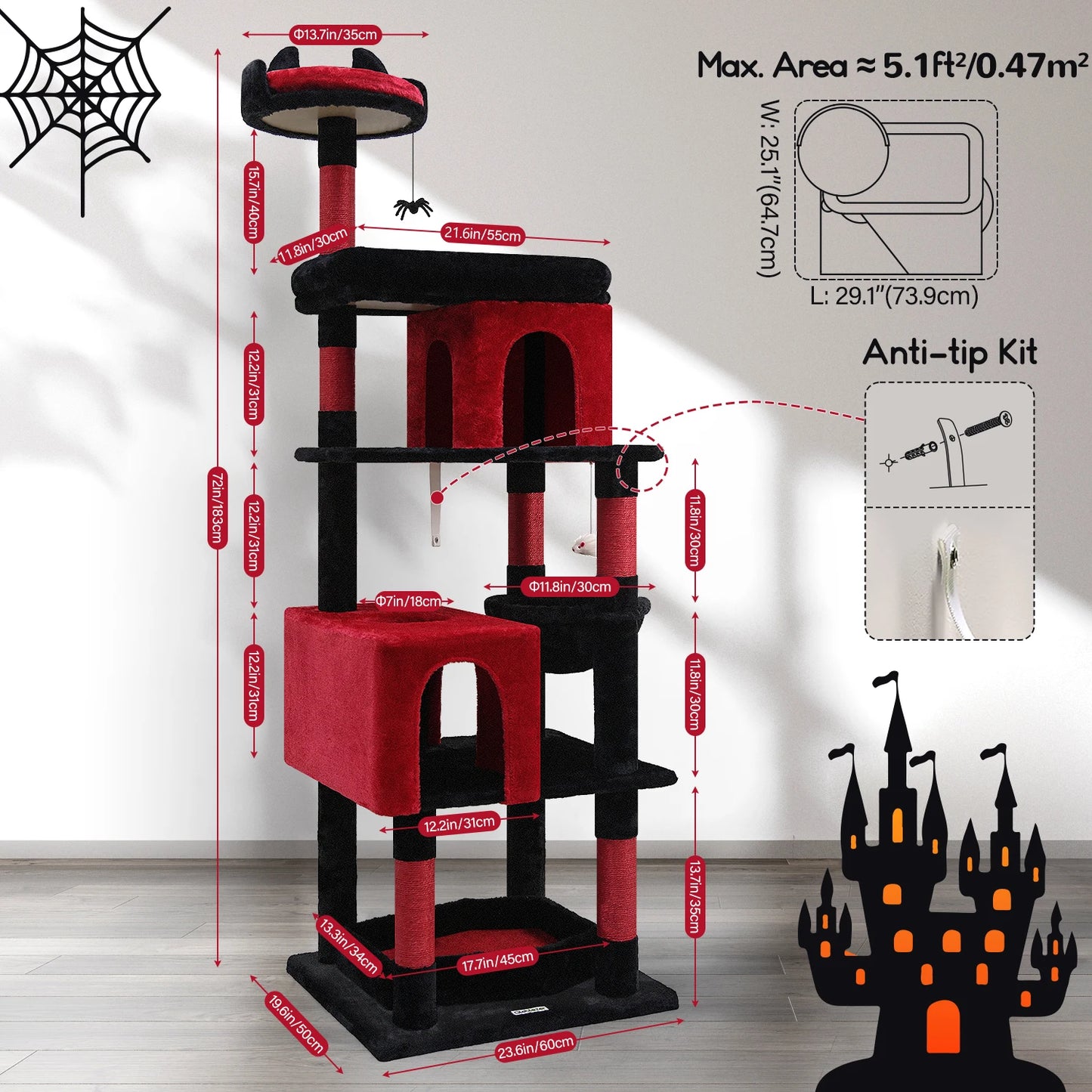 Heavy Duty Gothic Cat Tree