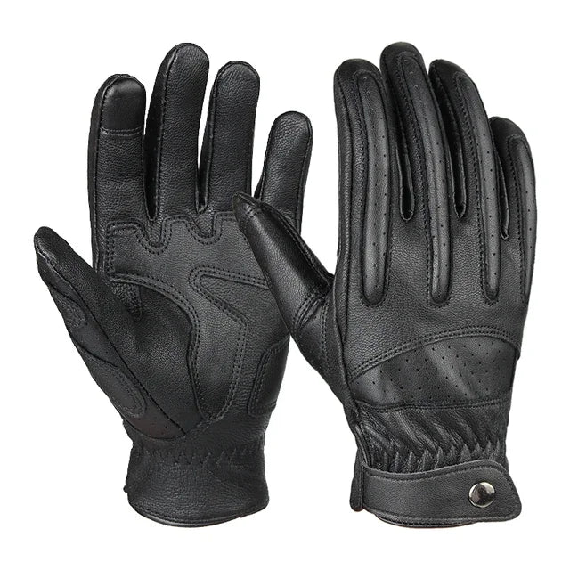 Mens Touch Screen Leather Gloves