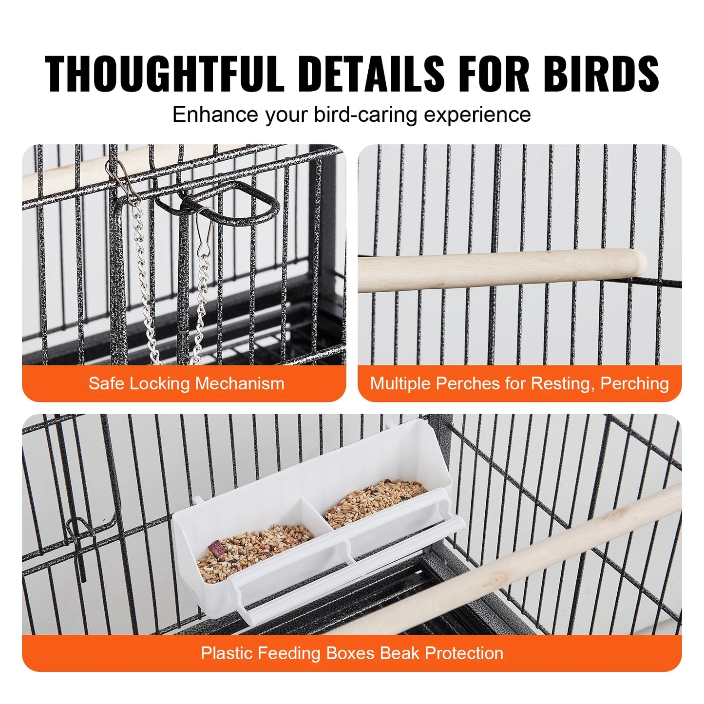 Standing Large Bird Cage