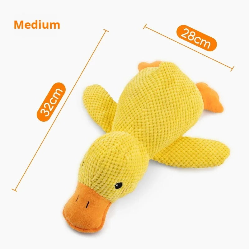 Dog toy plush companion sleeping duck