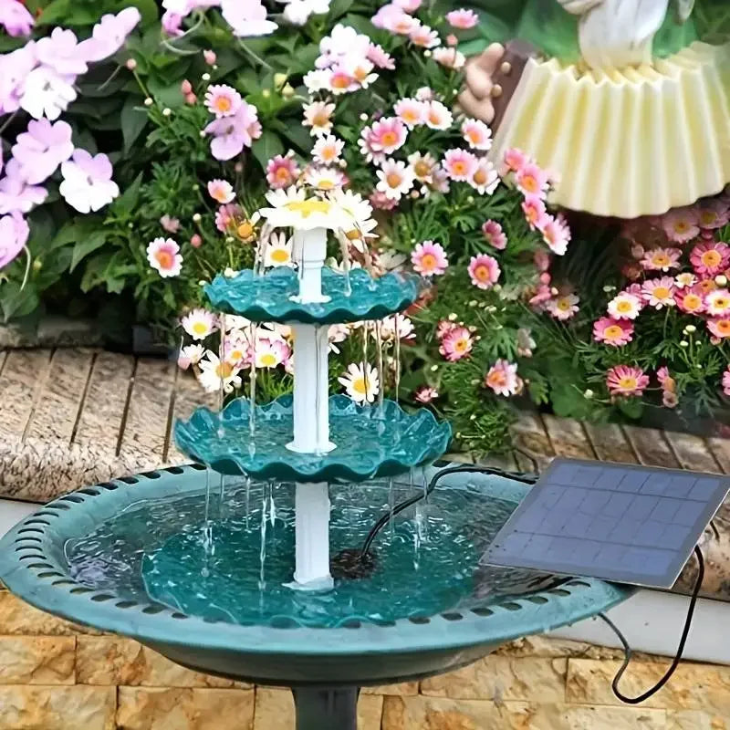 Solar Bird Bath Water Fountain