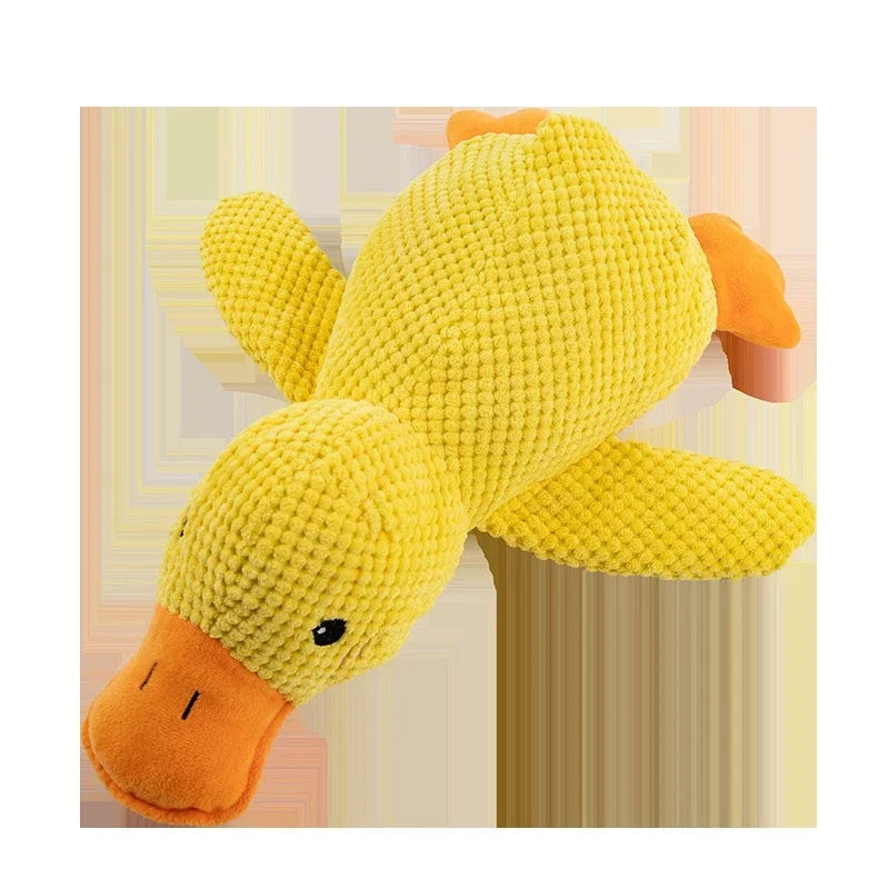 Dog toy plush companion sleeping duck