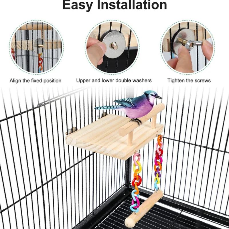 Parrot Toy Bird Cage Decoration