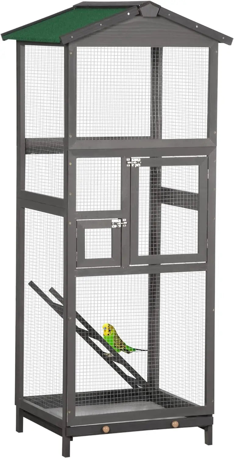 65" Wooden Bird Cage