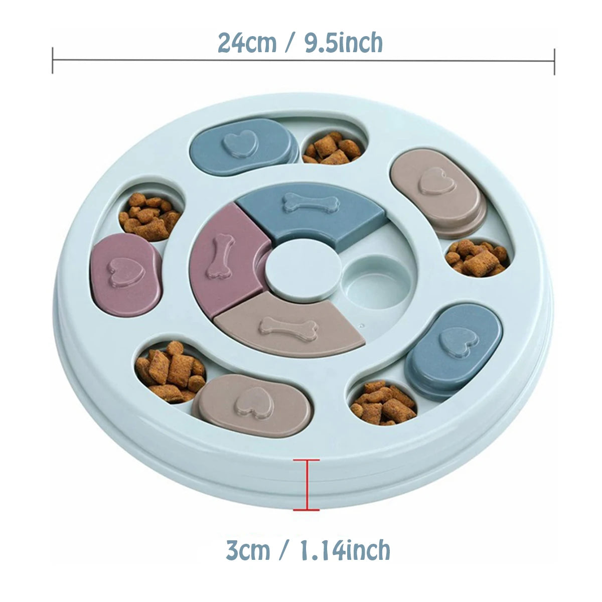 Dog Food Hiding Bowl, Slow Food Training,