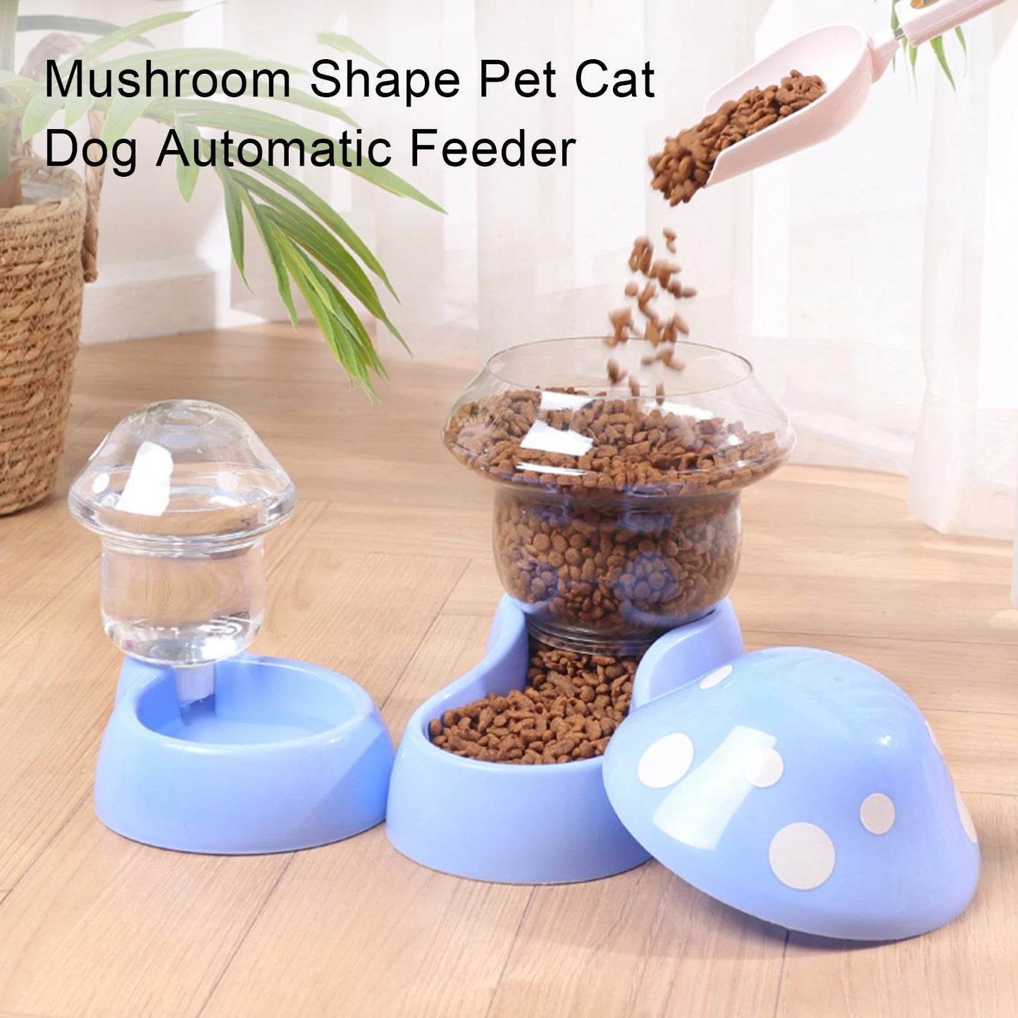 Pet Dog Cat Water Food Container