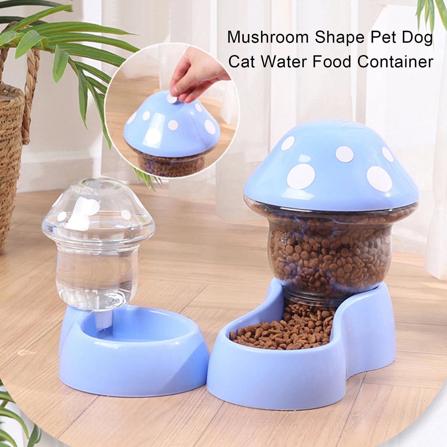 Pet Dog Cat Water Food Container