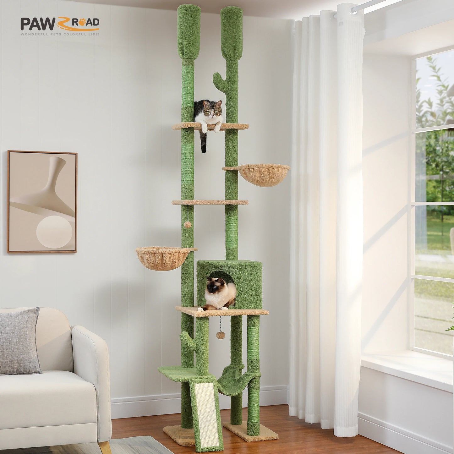 Floor to Ceiling Cat Tower