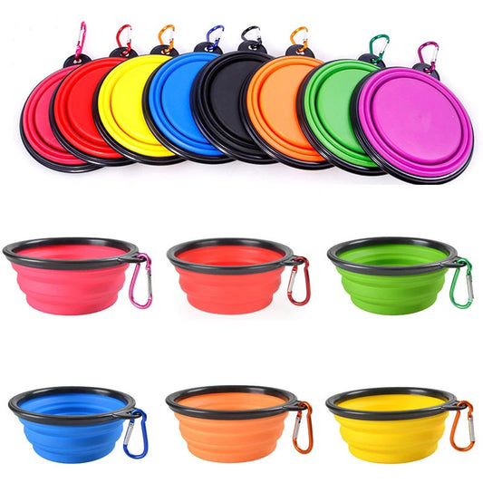 Folding Portable Silicone Feeder Bowl