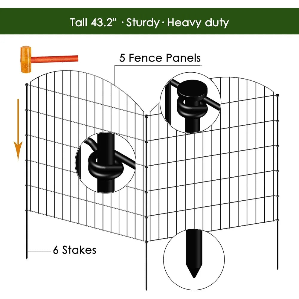 dog Fence, 43.2in H X 14.75 Ft L,