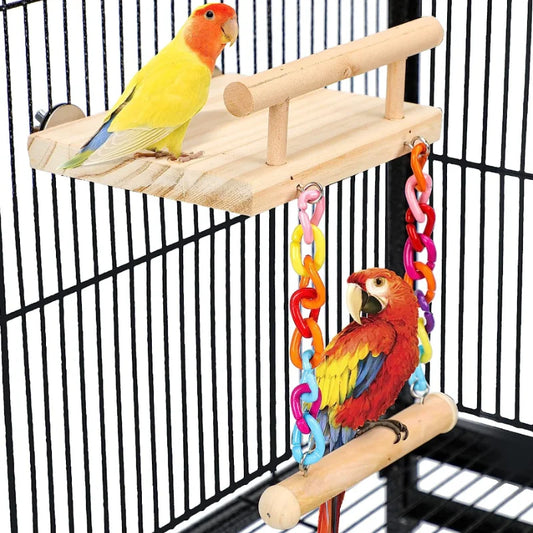 Parrot Toy Bird Cage Decoration