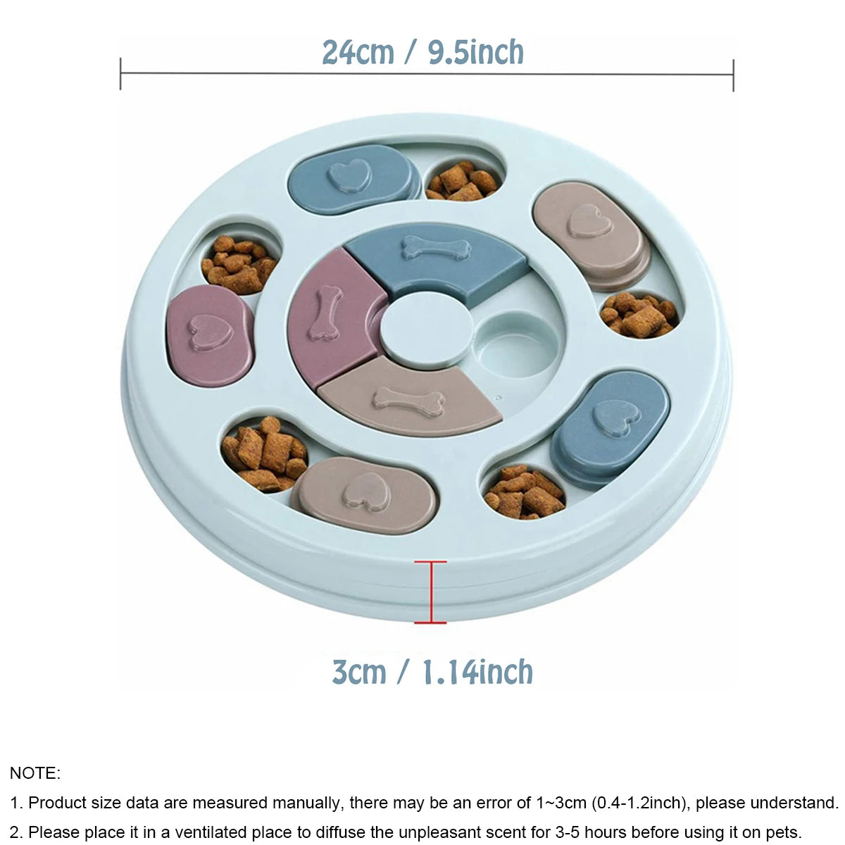 Dog Food Hiding Bowl, Slow Food Training,