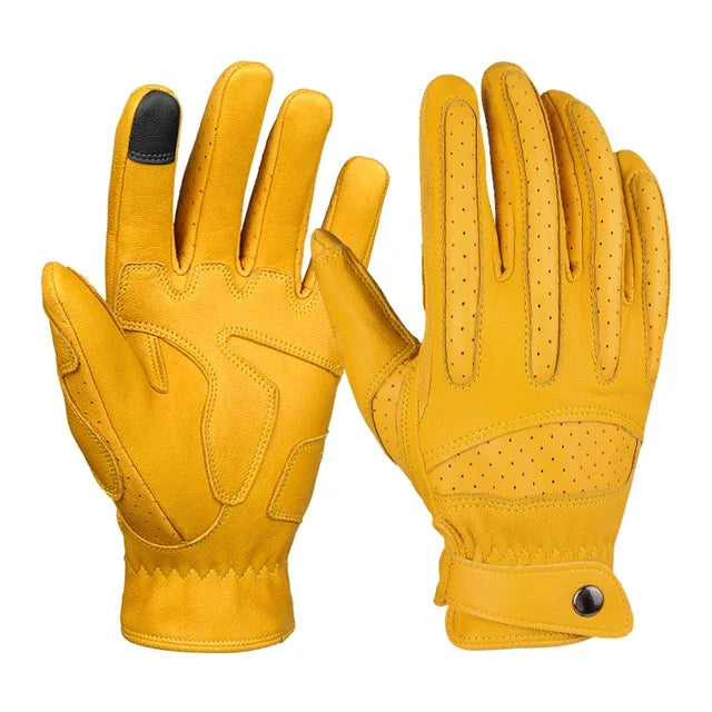 Mens Touch Screen Leather Gloves